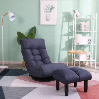 Trule Single Sofa Rotatable Bottom Super Soft Multifunctional Balcony Floor Sofa Chair for Living Room