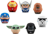 MARVEL AND STAR WARS CHARACTERS WIRELESS BLUETOOTH SPEAKERS - Compact sized and can easily fit in your pocket or bag!