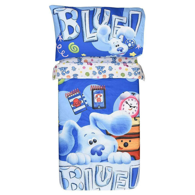 Blue's Clues Toddler Bedding Set 3 Piece Set for Kids With Reversible Comforter in Bedding - Image 2