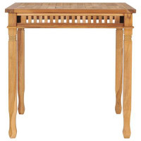 Canora Grey Canora Grey Garden Dining Table 31.5"X31.5"X31.5" Solid Teak Wood