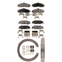 Front Rear Ceramic Brake Pads And Parking Shoes Kit For Chevrolet Corvette Cadillac XLR KTN-100797