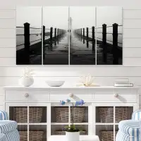 Ebern Designs Piers Solitude - Coastal Pier Wall Decor - 4 Panels