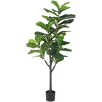 Primrue Artificial Tree-5 Ft Faux Plants Fig Tree in Pot