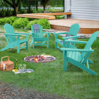FOREST HOME Colour Weather Resistant Fire Pit Adirondack Chairs