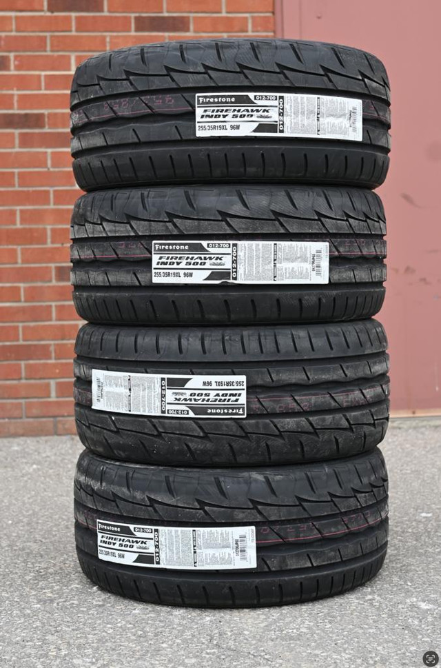 255/35R19 Summer Tires Firestone Firehawk Indy500 call/text 289 654 7494 Tire Audi A4 A5 S4 S5 tire 1971 255/35/19 in Tires & Rims in Toronto (GTA)
