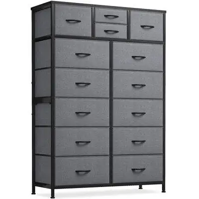 17 Stories 14 Drawer Dresser Chest Of Drawers For Bedroom Closet
