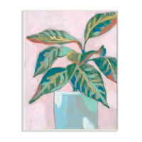 Gracie Oaks 'Potted Plant Pink Green' Painting Print