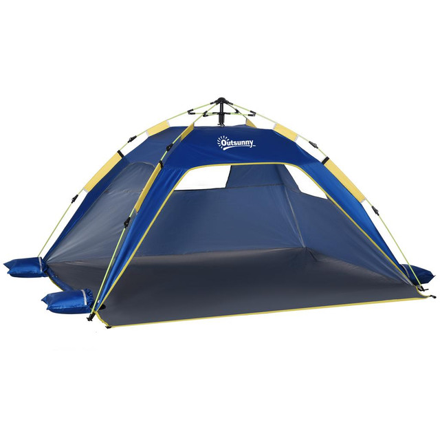 Beach Tent 86.6" L x 68.1" W x 47.2" H Dark Blue in Fishing, Camping & Outdoors - Image 2