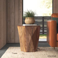 The Twillery Co. Medfield Solid Wood Block End Table