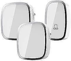 Promotion!  eGALAXY ® Wireless Doorbell Kit with 1 Chime & 2 Receivers 900ft Working Range (White) in Security Systems