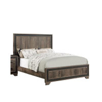 Millwood Pines Classic Farmhouse Wooden Platform Queen Bed