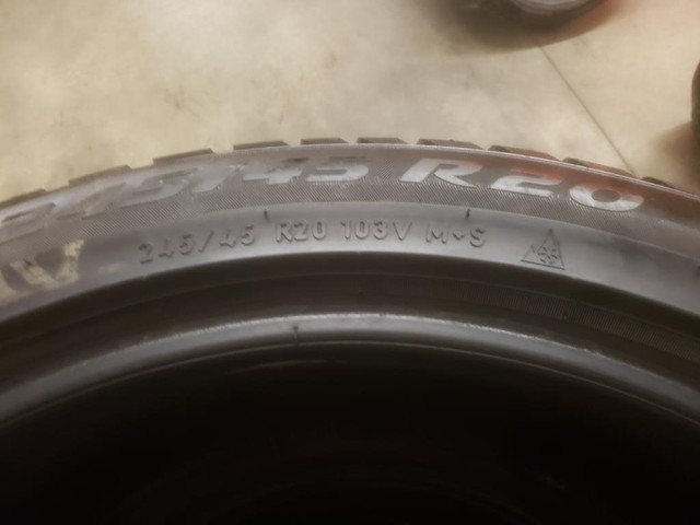 (WH38) 1 Pneu Hiver - 1 Winter Tire 245-45-20 Pirelli Run Flat 5-6/32 in Tires & Rims in Greater Montréal - Image 3