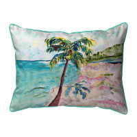 East Urban Home Palm & Coast Indoor/Outdoor Pillow