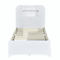 Latitude Run® Storage Platform Bed Frame with Light Strip Design