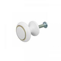 The Renovators Supply Inc. Cabinet Knobs Antique White Solid Brass Drawer Knobs Dresser Knobs and Pulls