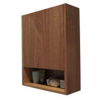 LACAVA Kubista Surface Mount Framed 1 Door Medicine Cabinet with 2 Adjustable Shelves