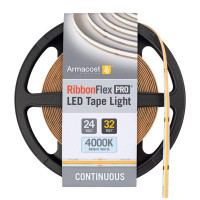 Armacost Lighting Ribbonflex Pro LED Tape Light, Bright White(4000K), COB, 32' (10M) 24V