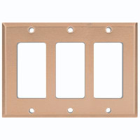 WorldAcc Metal Light Switch Plate Outlet Cover (Plain Peach Pink - Single Toggle)