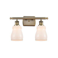 Darby Home Co Winget 2-Light Dimmable Antique Brass Vanity Light