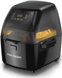 New - GEORGE FOREMAN AIR FRYERS -- Fast, Easy, Healthy Fried food without messy oil --- Amazing Surplus Price !!!!