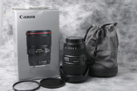 Canon EF 16-35mm F/4L IS USM w Lens Case LP1219 + Lens Hood EW-82 + Filters (ID:1585)
