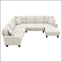 Latitude Run® Modern U Shape Sectional Sofa with 3 Pillows