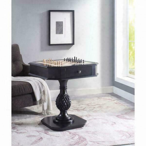AF - CHERRY OR BLACK SIDE TABLE ( Game Table - Chess - Backgammon Table )  82849 in Other
