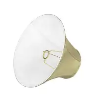 Aspen Creative Corporation 9" H Faux Silk Fabric Bell Lamp Shade ( Uno ) in Beige