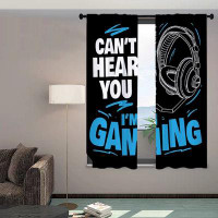 East Urban Home Curtains For Boys Room For Living Room Gamer Home Curtains