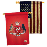 Breeze Decor Isle Of Man House Flags Pack Nationality Regional Yard Banner 28 X 40 Inches Double-Sided Decorative Home D