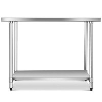 FRESCOLY 30" X 48" Stainless Steel Food Preparation Kitchen Table