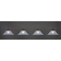 Wildon Home® Luminaire suspendu linéaire à 4 lumières pour table de billard Bryia