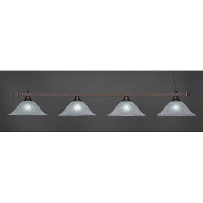 Wildon Home® Luminaire suspendu linéaire à 4 lumières pour table de billard Bryia in Indoor Lighting & Fans in Québec