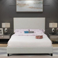 Latitude Run® Upholstered Bed Frame Crafted From Solid Wood, Easy To Assemble, Relaxing And Restorative