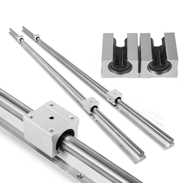 Aluminum Cylindrical Guide Supported Linear Slide Rail Shaft Rod With 4pcs Slider Block CNC in Other Business & Industrial in Toronto (GTA) - Image 2