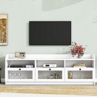 Latitude Run® Tv Stand With Board Door And Ample Storage Space