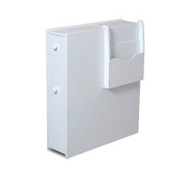 Latitude Run® Slim Bathroom Cabinet, Free Standing Storage Cabinet With Slide Out Drawers