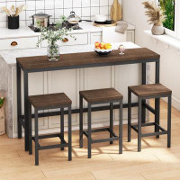 17 Stories Yancarlo 60.32" Console Table and Stool Set