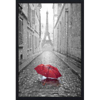 Made in Canada - Picture Perfect International "Lost Umbrella" Framed Photographic Print