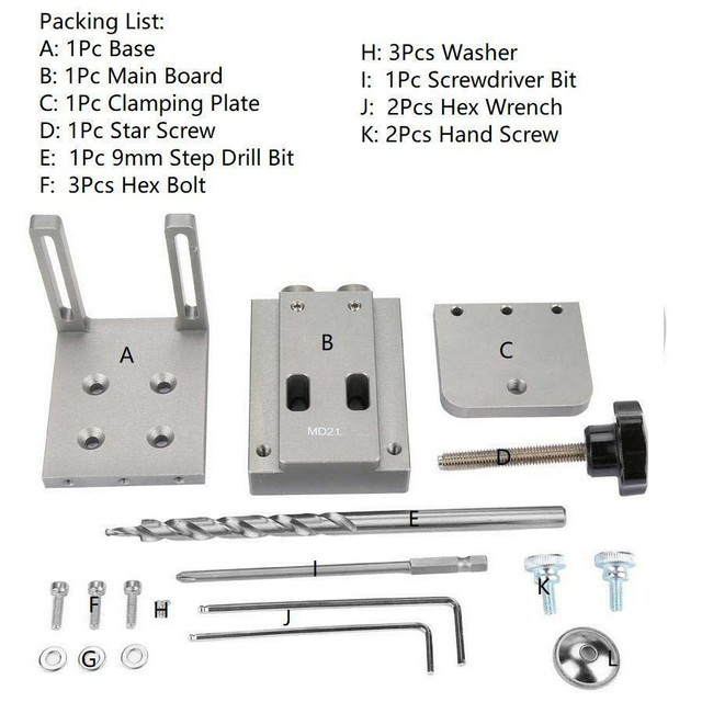 Pocket Hole Jig Kit in Hardware, Nails & Screws - Image 2