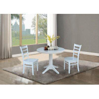 August Grove Arius Extendable Solid Wood Dining Set