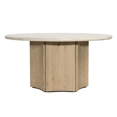 Dovetail Furniture Oja 59" Pedestal Dining Table