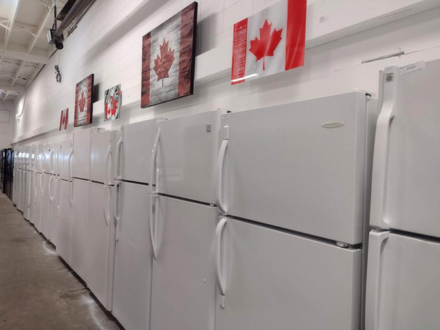 CANADAS LARGEST LIQUIDATORS OF REFURBISHED HOME APPLINANCE !!! ONE YEAR FULL WARRANTY in Refrigerators in Edmonton Area - Image 4