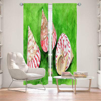 East Urban Home Lined Window Curtains 2-panel Set for Window Size 40" x 52" by Marley Ungaro - Peppermint Trochus