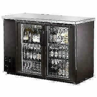 48 Narrow Glass Door Back Bar Cooler with Stainless Steel Top *RESTAURANT EQUIPMENT PARTS SMALLWARES HOODS AND MORE*