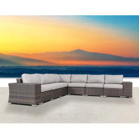 Wade Logan Albulena Fully Assembled Outdoor Wicker Patio Sofa | Pre-Assembled Quick Setup Patio Furniture