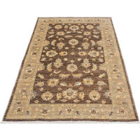 Isabelline One-of-a-Kind Neeli Oriental Hand-Knotted 3'11 X 5'8 Wool Brown Area Rug