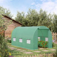 Greenhouse 14.6' x 6.2' x 6.6' Green