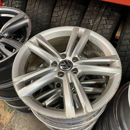Set of 4 Used VW Wheels 18 inch 5x112 SILVER for Sale in Tires & Rims in Mississauga / Peel Region