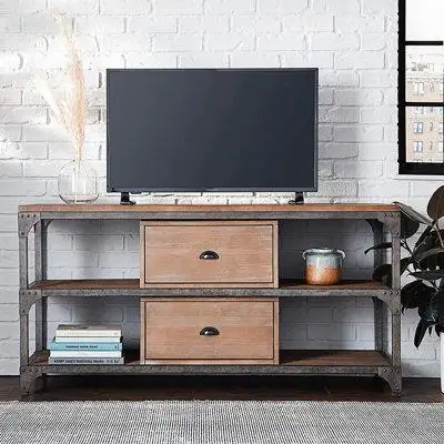 Williston Forge Guendalina Solid Wood TV Stand for TVs up to 55"
